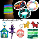 YMSDZHL 1000PCS Neon Kandi Pony Beads Letter Bead Bracelet Making Kit — 6
