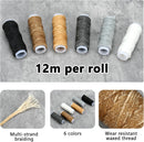 Leather Sewing Kit, Professional Leather Repair Kit with Upholstery Thread, Sewing Awl Hand Sewing Punch Stitching Needles for Craft DIY Tool (A Style) — 2