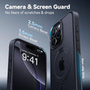 CASEKOO Ultra-Magnetic Stand for iPhone 16 Pro Max Case, Shockproof, Black — 5