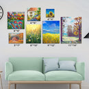 ESRICH Canvases for Painting, 36 Pack Canvas Boards 4x4, 6x6, 8x8, 5x7, 8x10, 9x12, 11x14, Round Canvas Panels with 8x8,10x10-Cotton Primed Blank Large Canvases for Acrylic, Oil, Gouache & Tempera. | 36 Packs Canvas Panel - 9 Sizes(4 of Each) — 5