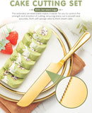 2-Piece Premium Cake Cutting Set, Exquisite Knife and Server with Serrated Design, Includes Cake Knife and Pie… — 3