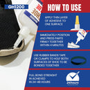 GH1200 30gx2 Pack Shoe Glue Heavy Duty, Clear Drying & Strong Shoe Glue Sole Repair, Non Stiff Repairs, Pegamento… — 2