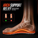 Original Steppers Insoles for Men & Women, 2026 New 4D Memory Foam Cloud Soles, Breathable Massage Shoe Inserts with Arch Support for Foot Pain & Fatigue, Trim-to-Fit for All Shoe Types - Orange — 3