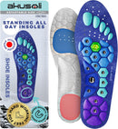 Akusoli Insoles for Woman, Shoe Insert S/M Women 5–10 Men 5.5–8 - Comfort — 1