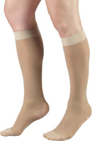 Truform Sheer Compression Stockings, 15-20 mmHg, Women's Knee High Length, 20 Denier, Nude, Small | Small (1 Pair) — 6