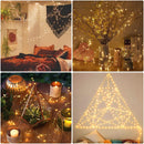 24 Pack Fairy Lights Battery Operated [3 Modes] 7ft 20 LED Mini Twinkle String Lights Waterproof Silver Wire Firefly Starry Lights for Wedding Party Mason Jars Christmas Decor, Warm White & Cool White | [24 Pack] 7 Feet 20 LED | Warm White + Cool White — 4