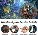 WOODBESTS Wooden Puzzles for Adults, Dragon's Library Wood Puzzle Adult, S — 2