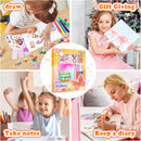 Nsrzua DIY Journal Kit for Girls,Toys for Ages 8-14 and Birthday Gifts for Girls | orange-yellow — 3