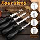 CBHGFEA 4 Size Leather Edge Skiving Bevelers Tool Set (4mm 6mm 8mm 10mm) — 2