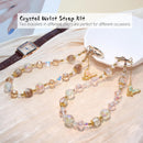 Beaded Phone Wrist Strap, Crystal Key chain Wristlet, Cute Purse Bag Charms photo 2