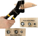 ZONGLAN Grommet Tool Kit, Eyelet Tool Multi-Purpose Handheld Manual Hole Punch Rivet Press Plier Crimper 3 Interchangeable Dies with 900 Set 7/32" 5/16" 3/8" Metal Grommets Washers | 3-Die Set: 7/32", 5/16", 3/8" — 3