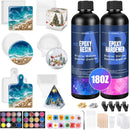KISREL 18OZ Epoxy Resin Kit for Beginner, Resin Kit with Molds and Supplies — 1