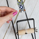 The Beadsmith Metal Bead Loom Kit, Includes Loom (12.5" x 2.5" x 3"), Thread, Needles, and 18 Grams Glass Beads for… — 7