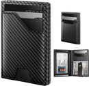 typecase Leather Wallet for Men Card Holder: Premium Genuine Leather, RFID Blocking, Slim, Minimalist, Front Pocket - 15 Cards Capacity | ID Window | Money Clip (Brown)