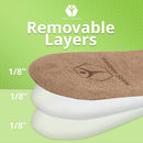 Gel Heel Lift - 3 Layers, 1/8" per Layer, Adjustable Height Shoe Lifts - Large — 3