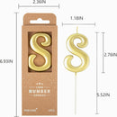 PHD CAKE 2.76 Inch Elegant Gold 8 Number Birthday Candles, Gold Number Candles, Cake Number Candles, Party Celebration — 4