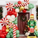 Christmas Balloon Garland Arch Kit, Red Sage Green Gold White Sand New Years,Xmas Balloons with Candy,Cane,Nutcracker Foil Balloons for Christmas Party Decorations Indoor,Birthday-125PCS | Nutcracker Christmas — 1