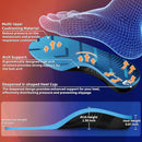 240+ LBS Heavy Duty Support Insoles, High Arch Support Inserts - Blue - L(M9.5-10.5/W10.5-11.5) — 2