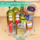 Optish 2 Pack 9.5" Lazy Susan Organizer for Cabinet, Non-Skid Turntable — 2
