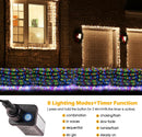 BlcTec Christmas Net Lights, 360 LED 9.8ft x 6.6ft Outdoor Christmas Lights with 8 Modes, UL Certified, Timer, Connectable, Waterproof for Bushes, Trees, Shrubs Yard Outdoor Xmas Decor, Multicolor — 3