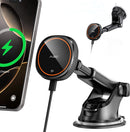 APPS2Car Magnetic Phone Mount for Car, Dashboard & Windshield Suction Cup | Orange photo 1