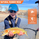 PLUSINNO Fly Fishing Net, Bass Trout Landing Net, Folding Fishing Nets Fresh Water, Safe Fish Catching or Releasing | 16 x 13 Hoop Size (28Extend Length) — 3