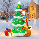 7.9 FT Inflatable Christmas Tree Decorations with Rotated Snowflake Light — 1