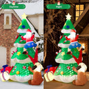 7.9 FT Inflatable Christmas Tree Decorations with Rotated Snowflake Light — 5