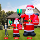 14 FT Christmas Inflatables Santa Claus Outdoor Decoration, Giant Santa Inflatable with Gift Bag, Blow Up Yard Decor with Built-in LED Lights for Xmas Lawn Garden Home Holiday Party — 3