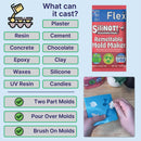 Remeltable Silicone Mold Making Kit 16oz. - Easier Than Silicone Mold Maker. Reuse 35x, No Mix, Non-Toxic,… — 4