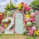 Dusty Green Pink Beige Balloons Wildflower Goose Chick Birthday Baby Shower | 35pcs — 2