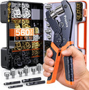 Preciva 4-Size Grommet Tool Kit, 4-Color Eyelets 1/2" 1/4" 3/8" 5/16" — 1