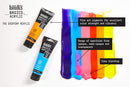 Liquitex BASICS Acrylic Paint Set, 6 x 22ml (0.74-oz) Tubes, Primary | 4.46 Fl Oz (Pack of 1) | Primary 6 x 22ml (0.74oz) — 2