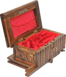 Walnut Treasure Within Puzzle Secret Magic Box Hand Made Unique Jewelry Box with Hidden Key 10"x6"x5" (25cmx15cmx12cm) — 3