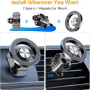 Kaistyle for Magsafe Car Mount【Strong Magnet】 Magnetic Phone Holder for Car Phone Holder Mount Dash Mounted Holders Phone Holders for Your Car Accessories for Women Men for iPhone 18 Pro Max 17 16 15 | Black photo 2