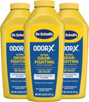 Dr. Scholl's Odor-X Ultra Odor-Fighting Foot Powder, 6.25 oz - Talc-Free Formula Destroys Odors Instantly, Absorbs Sweat, All-Day Odor Protection Guaranteed, Keep your Feet Feeling Fresh and Dry, 3 Ct — 1