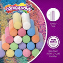 Colorations Sidewalk Chalk – 50pc 4” x 1” Washable, Bright Colored Chalk Set – Fun Kid Art Colors & Patterns – Draw on Classroom Chalkboard or Outdoor Playground – Jumbo Bulk | 50 Pieces — 6