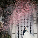 CODE FLORIST 2200 PCS Silk Rose Petals Wedding Flower Decoration | Purple&white | 2 Inch — 4
