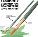 Princeton Artist Brush Lauren, Brushes for Acrylic and Watercolor Series 4350, Flat Shader Golden Synthetic, Size 10 | Flat Shader Size 10 — 6