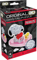 BePuzzled | Peanuts Snoopy Heart Original 3D Crystal Puzzle, Ages 12 and Up — 3
