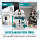 Sporticulture Miami Dolphins Inflatable Snowman Player – 7 Ft Tall Yard Decoration w/LED Lights | NFL Holiday Football Snowman | Built-in Blower Motor, Weather-Resistant, Indoor/Outdoor Use — 3