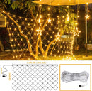 JMEXSUSS Net Lights Outdoor Mesh Lights, 200 LED 9.8ft x 6.6ft Christmas Net Light Outdoor Waterproof, Plug in Bush Light for Lawn Ceiling Hedge Garden Patio Christmas Tree Decor(Warm White) — 5