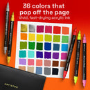 ARTISTRO 36 Dual-Tip Acrylic Paint Marker Pens for Drawing | Multicolor — 2