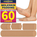 60Pcs Moleskin Strips with Adhesive Blister Prevention Pads — 1
