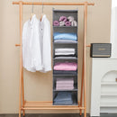 Large Hanging Sweater Organizer for Closet,Collapsible 6-Shelf Hanging Closet Shelves with Drawers, Washable (Grey-6 Shelf) — 7