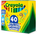 Crayola Ultra Clean Washable Markers (40ct), Teacher School Supplies for Kids, Broad Line Colored Markers, Art Marker Set, Ages 3+ | 1 Count (Pack of 1) — 5