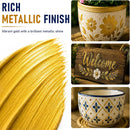 GOTIDEAL Metallic Gold Acrylic Paint Tube Gold Leaf Paint (120ml, 4.1 oz) — 2