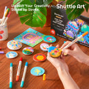 Shuttle Art 48 Colors Dual Tone Acrylic Paint Markers, 24 Pack Acrylic Paint Pens Set for Rock Painting, Ceramic, Wood, Canvas, Glass, Stone, Fabric, Card Making, DIY Football Crafts | 48 Colors 24 Pack | 1 Count (Pack of 24) — 7