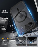 Miracase for iPhone 17e & 16e Case with Built-in Private Screen Protector, [Magnetic with MagSafe] Full-Body Phone Cover Military Drop Proof 17 E/ 16 E Bumper 6.1 inch, Black — 5