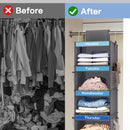 Fixwal Weekly Kids Clothes Organizer 2 Pack 6-Shelf Hanging Storage — 7